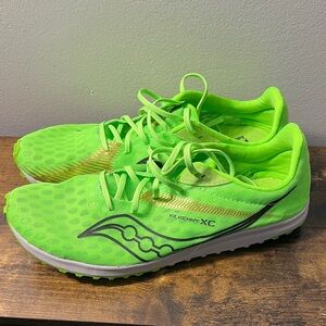 Saucony Women's Shoes in Neon Green and Gold